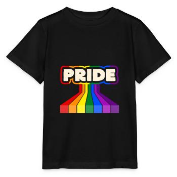Gay Pride - T-shirt bio MINI CREATOR Stanley/Stella Enfant - noir - Devant - Mikhail (115cm)