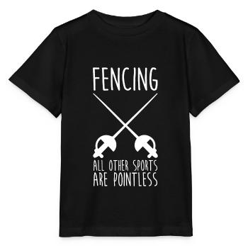 Fencing All Other Sports Are Pointless - Stanley/Stella MINI CREATOR Kids’ T-Shirt - black - Front - Mikhail (115cm)