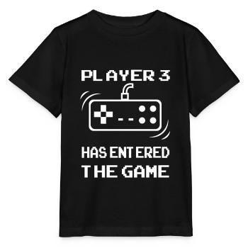 Baby bodysuit gamer boys girls game baby shower - Stanley/Stella MINI CREATOR Kids’ T-Shirt - black - Front - Mikhail (115cm)