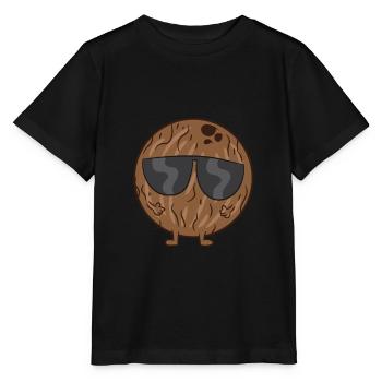 Funny Coconut Halloween Costume Coconut With - Stanley/Stella MINI CREATOR Kids’ T-Shirt - black - Front - Mikhail (115cm)