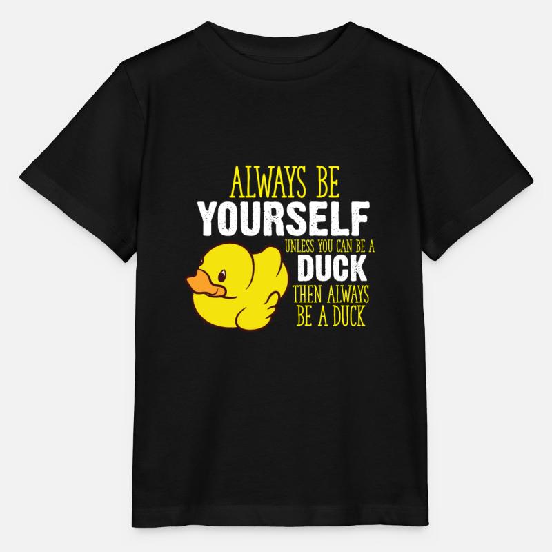 Rubber Duck Soyez un canard en caoutchouc Si Vous pouvez - T-shirt bio MINI CREATOR Stanley/Stella Enfant - noir