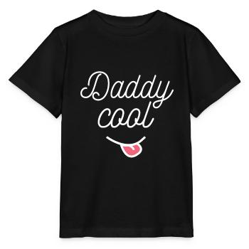 DADDY COOL TIRE LA LANGUE idée cadeau humour - T-shirt bio MINI CREATOR Stanley/Stella Enfant - noir - Devant - Mikhail (115cm)