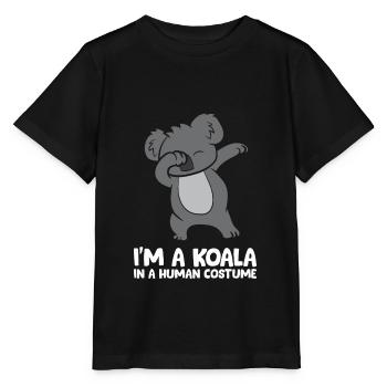 Ich bin ein Koala in einem menschlichen Kostüm - Stanley/Stella Kinder T-Shirt MINI CREATOR  - Schwarz - Vorne - Mikhail (115cm)
