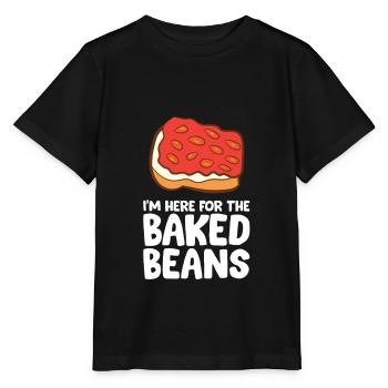 Drôle d’amateur de haricots cuits au four im ici pour le cuit au four - T-shirt bio MINI CREATOR Stanley/Stella Enfant - noir - Devant - Mikhail (115cm)