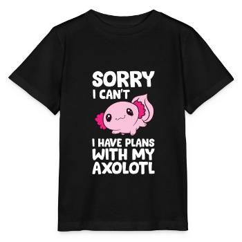 Ich kann leider nicht, ich habe Pläne mit meinem - Stanley/Stella Kinder T-Shirt MINI CREATOR  - Schwarz - Vorne - Mikhail (115cm)