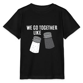 Nous allons ensemble comme le poivre et le sel - T-shirt bio MINI CREATOR Stanley/Stella Enfant - noir - Devant - Mikhail (115cm)