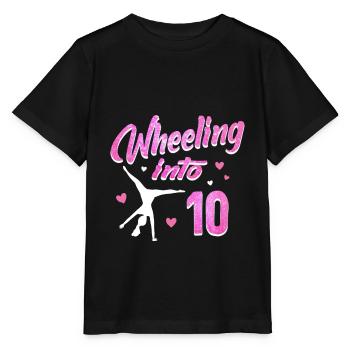 Cartwheel fille gymnastique d’anniversaire - T-shirt bio MINI CREATOR Stanley/Stella Enfant - noir - Devant - Mikhail (115cm)