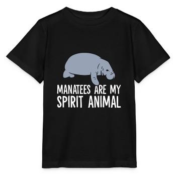 Seekühe sind mein Seelentier Lustige Seekuh - Stanley/Stella Kinder T-Shirt MINI CREATOR  - Schwarz - Vorne - Mikhail (115cm)