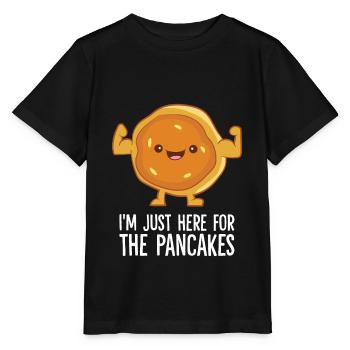 Je ne suis là que pour les crêpes - T-shirt bio MINI CREATOR Stanley/Stella Enfant - noir - Devant - Mikhail (115cm)