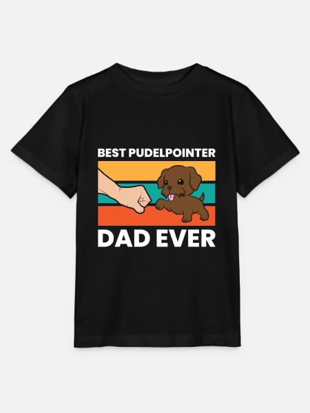 Best Pudelpointer Dad Ever - Stanley/Stella Kinder T-Shirt MINI CREATOR - Schwarz
