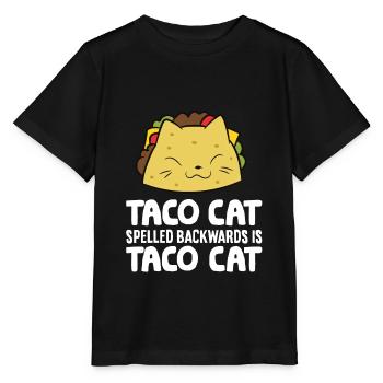 Taco Cat Spelled Backward Is Taco Cat - Stanley/Stella MINI CREATOR Kids’ T-Shirt - black - Front - Mikhail (115cm)