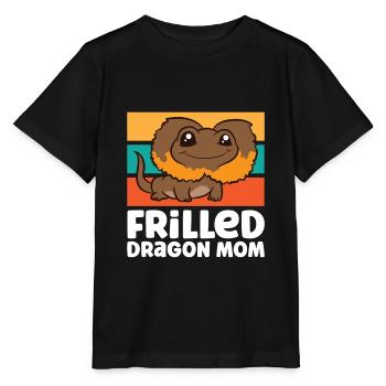 Maman dragon enroulé Lézard enroulé Maman - T-shirt bio MINI CREATOR Stanley/Stella Enfant - noir - Devant - Mikhail (115cm)