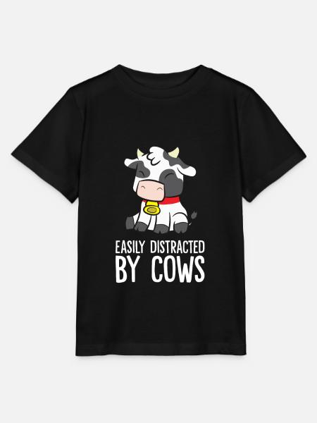 Lehmät häiritsevät helposti - Stanley/Stella T-shirt MINI CREATOR til børn - sort