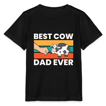 Meilleur père vache jamais drôle - T-shirt bio MINI CREATOR Stanley/Stella Enfant - noir - Devant - Mikhail (115cm)