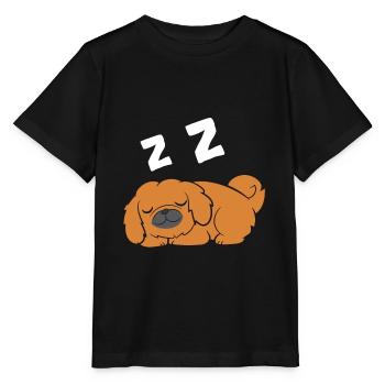 Chien Pékinois Pyjama de couchage Chien de Pékin - T-shirt bio MINI CREATOR Stanley/Stella Enfant - noir - Devant - Mikhail (115cm)