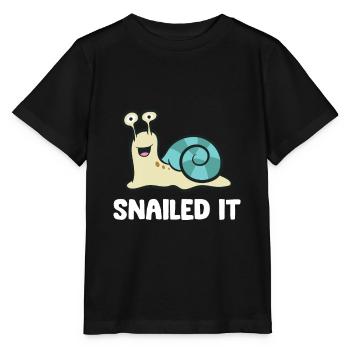 Escargot Escargot - T-shirt bio MINI CREATOR Stanley/Stella Enfant - noir - Devant - Mikhail (115cm)
