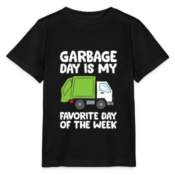 Le jour des ordures est mon jour préféré de la semaine - T-shirt bio MINI CREATOR Stanley/Stella Enfant - noir - Devant - Mikhail (115cm)