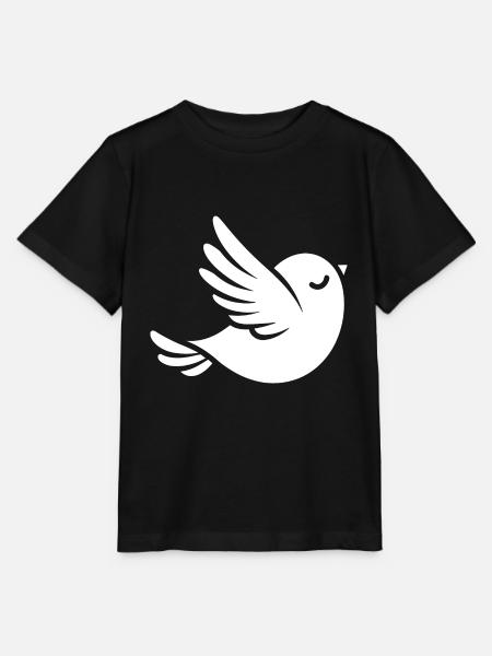 Taube - Stanley/Stella Kinder T-Shirt MINI CREATOR - Schwarz