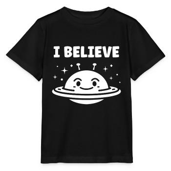 fliegende Untertasse - Stanley/Stella Kinder T-Shirt MINI CREATOR  - Schwarz - Vorne - Mikhail (115cm)