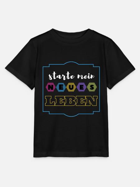 starte mein neues Leben - Stanley/Stella Kinder T-Shirt MINI CREATOR - Schwarz