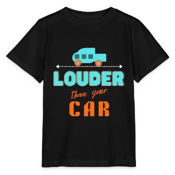 lauter als Ihr Auto - Stanley/Stella Kinder T-Shirt MINI CREATOR  - Schwarz - Vorne - Mikhail (115cm)