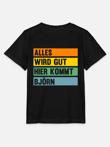 Björn - Stanley/Stella Kinder T-Shirt MINI CREATOR  - Schwarz