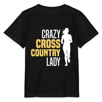 Crosslauf | Cross Country Läufer Berglauf Geschenk - Stanley/Stella Kinder T-Shirt MINI CREATOR  - Schwarz - Vorne - Mikhail (115cm)