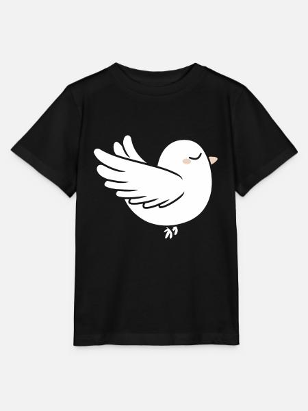 Taube - Stanley/Stella Kinder T-Shirt MINI CREATOR - Schwarz