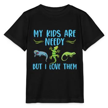 Gecko - Stanley/Stella Kinder T-Shirt MINI CREATOR  - Schwarz - Vorne - Mikhail (115cm)