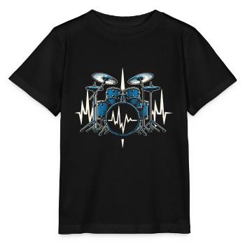 Trommel Herzschlag 2024 - Stanley/Stella Kinder T-Shirt MINI CREATOR  - Schwarz - Vorne - Mikhail (115cm)