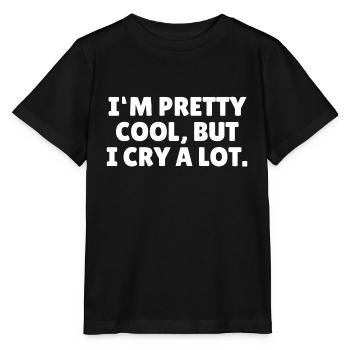 Je suis plutôt cool - Cadeau sensible sarcastique - T-shirt bio MINI CREATOR Stanley/Stella Enfant - noir - Devant - Mikhail (115cm)
