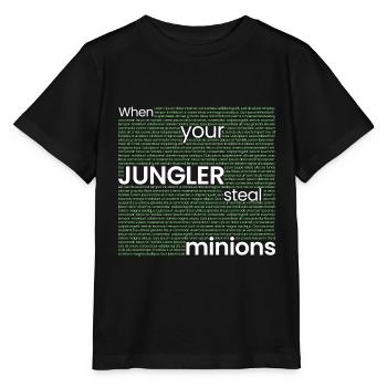 Wenn JUNGLER Lakaien stiehlt... - Stanley/Stella Kinder T-Shirt MINI CREATOR  - Schwarz - Vorne - Mikhail (115cm)