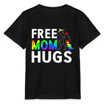 Free Mom Hugs - Stanley/Stella Kinder T-Shirt MINI CREATOR  - Schwarz - Vorne - Mikhail (115cm)