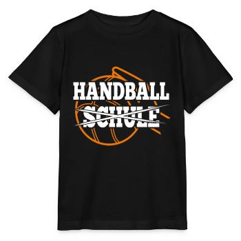 Idée cadeau de joueur de handball au lieu d’école - T-shirt bio MINI CREATOR Stanley/Stella Enfant - noir - Devant - Mikhail (115cm)