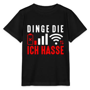 Dinge, die ich hasse - Stanley/Stella Kinder T-Shirt MINI CREATOR  - Schwarz - Vorne - Mikhail (115cm)