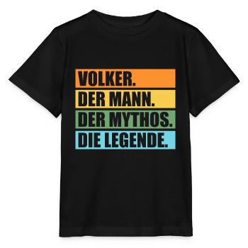 Volker - Stanley/Stella Kinder T-Shirt MINI CREATOR  - Schwarz - Vorne - Mikhail (115cm)