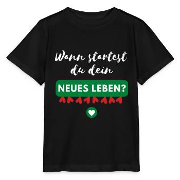 Wann startest du? - Stanley/Stella Kinder T-Shirt MINI CREATOR  - Schwarz - Vorne - Mikhail (115cm)