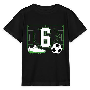 Club de football amateur football 6 anniversaire football - T-shirt bio MINI CREATOR Stanley/Stella Enfant - noir - Devant - Mikhail (115cm)