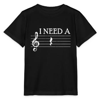 Break singing musician music teacher music choir clef - Stanley/Stella MINI CREATOR Kids’ T-Shirt - black - Front - Mikhail (115cm)