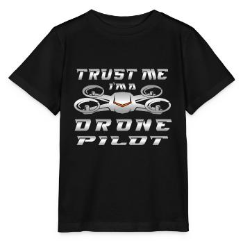 Drone Drones Drone Flight Drone Pilot - T-shirt bio MINI CREATOR Stanley/Stella Enfant - noir - Devant - Mikhail (115cm)