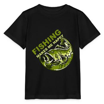 Angler - Stanley/Stella Kinder T-Shirt MINI CREATOR  - Schwarz - Vorne - Mikhail (115cm)