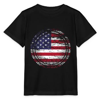 Usa Amerika - Stanley/Stella Kinder T-Shirt MINI CREATOR  - Schwarz - Vorne - Mikhail (115cm)