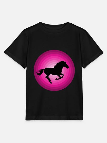 Pferde - Stanley/Stella Kinder T-Shirt MINI CREATOR  - Schwarz