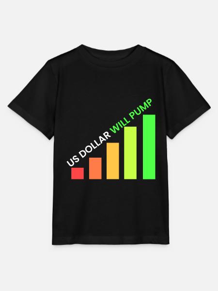 US Dollar wird pumpen - Stanley/Stella Kinder T-Shirt MINI CREATOR - Schwarz