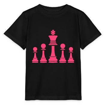 Jeux échecs - T-shirt bio MINI CREATOR Stanley/Stella Enfant - noir - Devant - Mikhail (115cm)