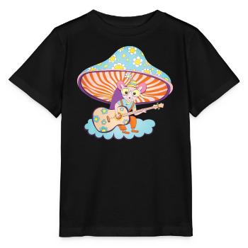 Der Gitarrist - Stanley/Stella Kinder T-Shirt MINI CREATOR  - Schwarz - Vorne - Mikhail (115cm)