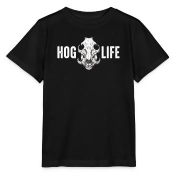 HOG LIFE Hog Hunter Javelina Hunting Wild Boar Pig - Stanley/Stella MINI CREATOR Kids’ T-Shirt - black - Front - Mikhail (115cm)