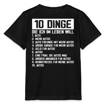 Auto Tuning Schrauber - Stanley/Stella Kinder T-Shirt MINI CREATOR  - Schwarz - Vorne - Mikhail (115cm)