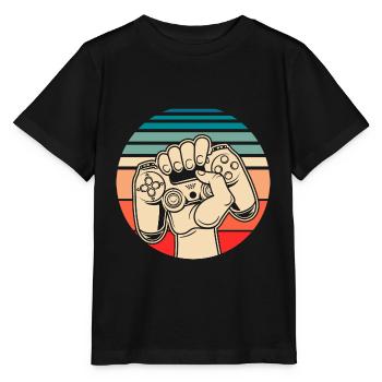 Jeux - T-shirt bio MINI CREATOR Stanley/Stella Enfant - noir - Devant - Mikhail (115cm)