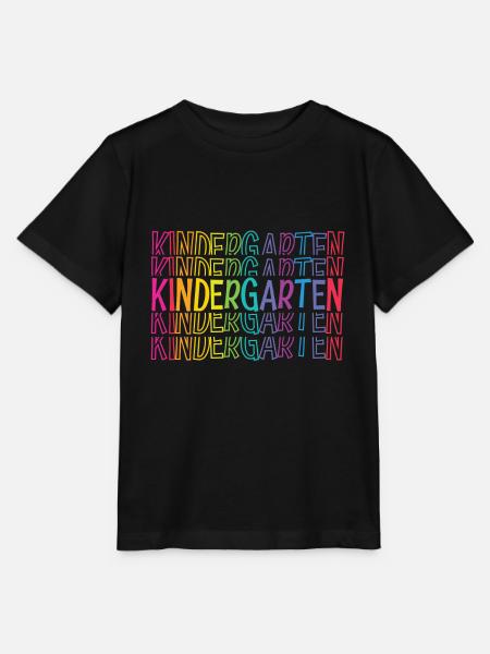 Kindergarten Word Cloud - Stanley/Stella Kinder T-Shirt MINI CREATOR - Schwarz